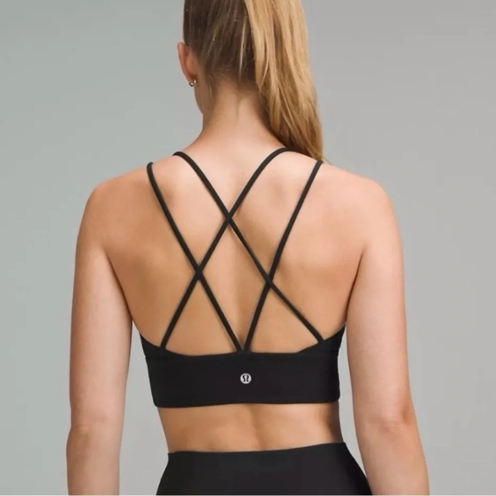 lululemon Tote & Align Black Strappy Bralette size 6 - Picture 2 of 6